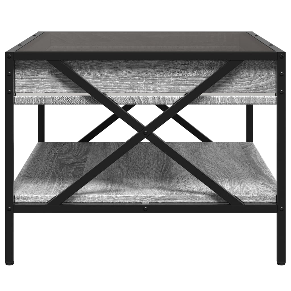 Stolić s beskonačnim LED svjetlima boja hrasta 70x50x38 cm