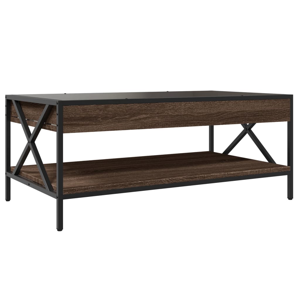 Stolić s beskonačnim LED svjetlima boja hrasta 90x50x38 cm