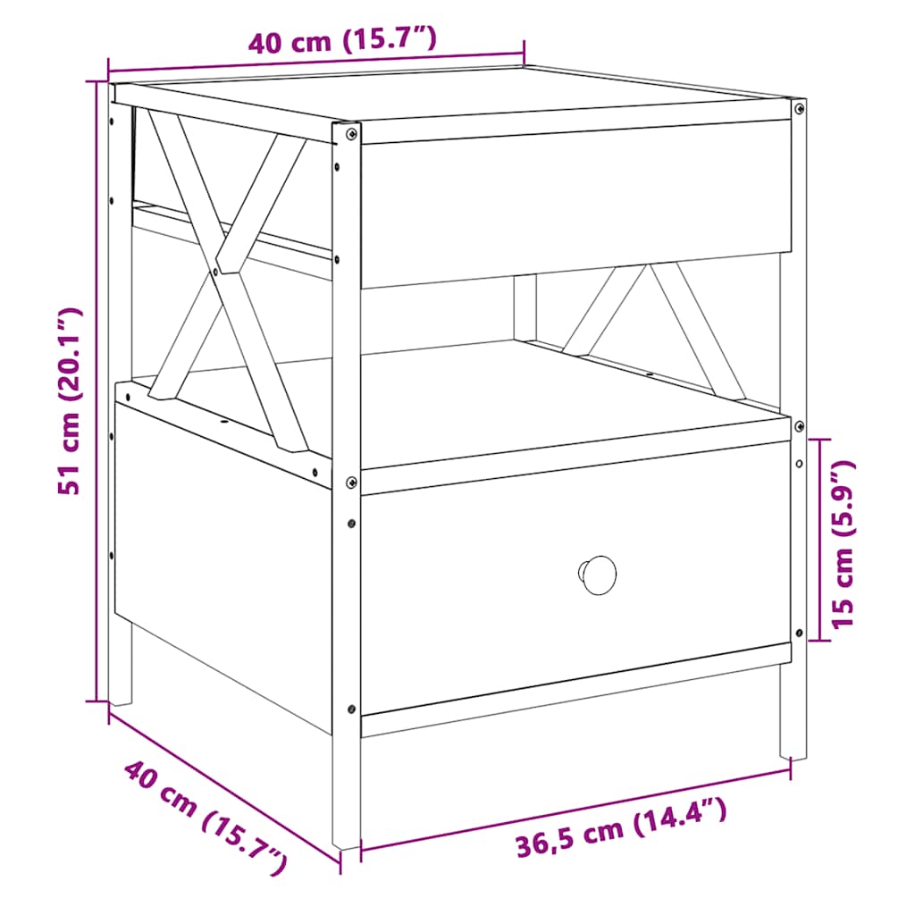 Stolić za kavu s beskonačnim LED svjetlima crni 40 x 40 x 51 cm