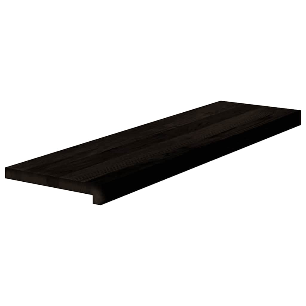 Gazišta stepenice 12 kom tamnosmeđi 90x25x2 cm masivna hrast