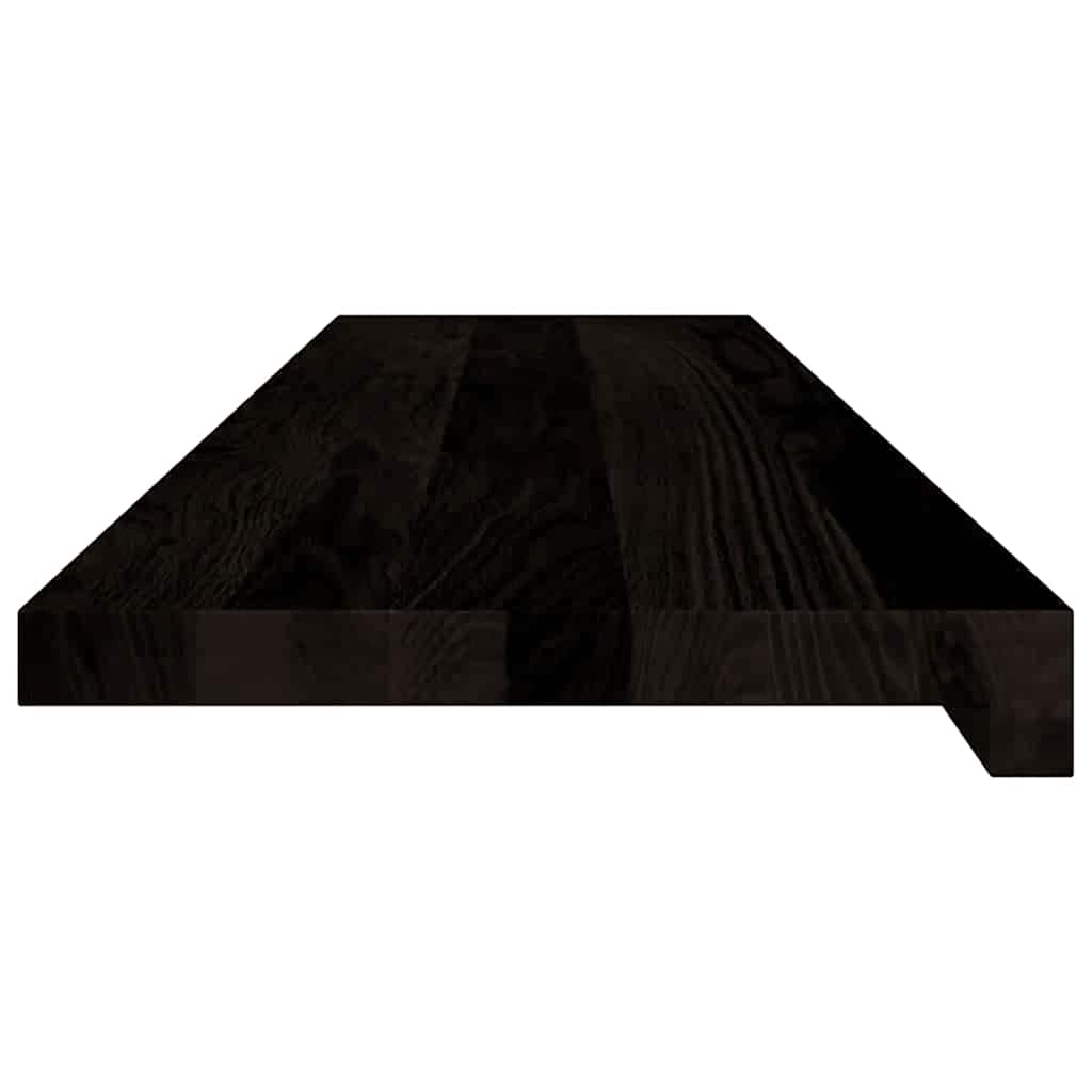 Gazišta stepenice 12 kom tamnosmeđi 100x30x2 cm masivna hrast