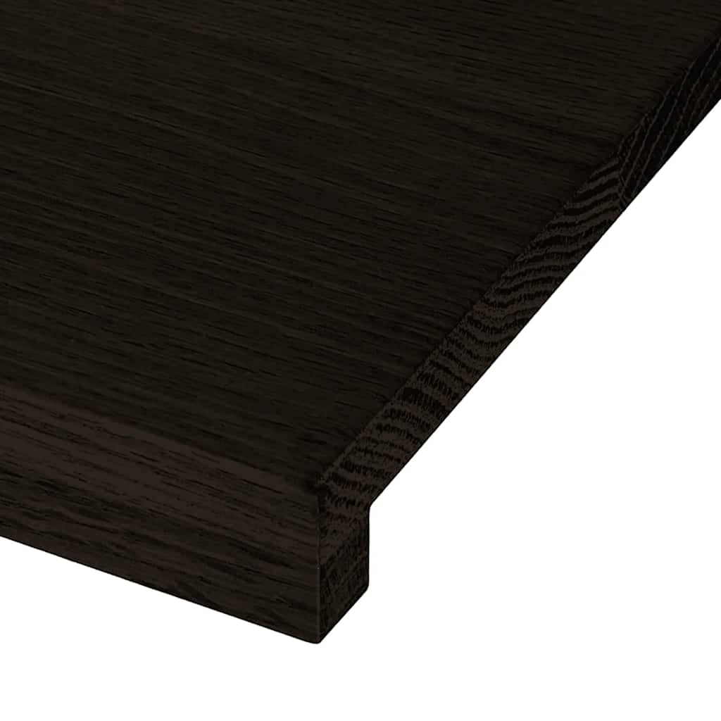 Gazišta stepenice 16 kom tamnosmeđi 70x25x2 cm masivna hrast