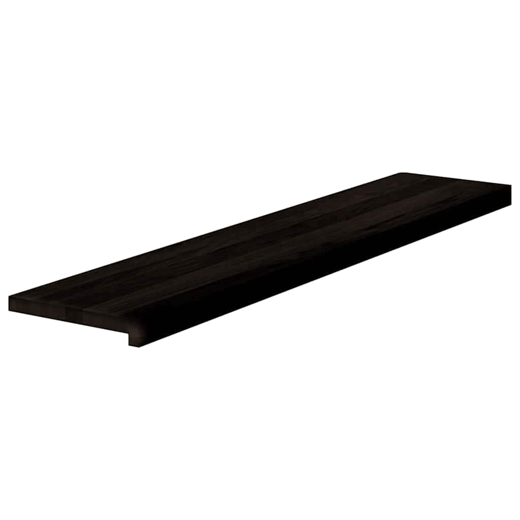 Gazišta stepenice 16 kom tamnosmeđi 120x25x2 cm masivna hrast