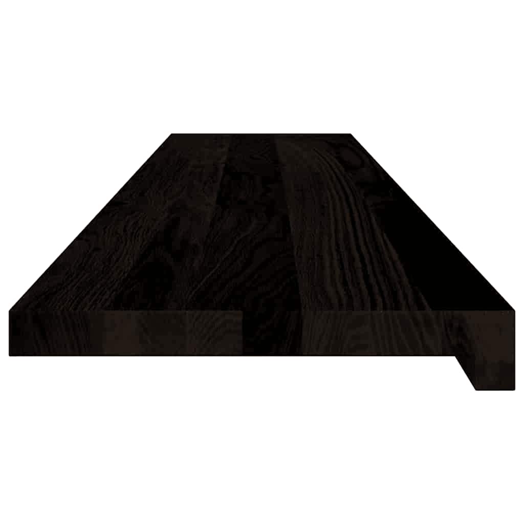 Gazišta stepenice 16 kom tamnosmeđi 120x25x2 cm masivna hrast