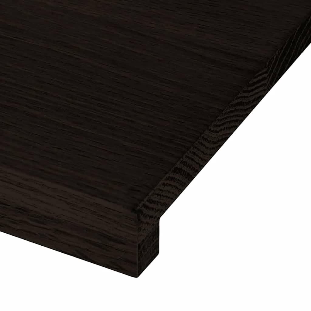 Gazišta stepenice 16 kom tamnosmeđi 80x30x2 cm masivna hrast