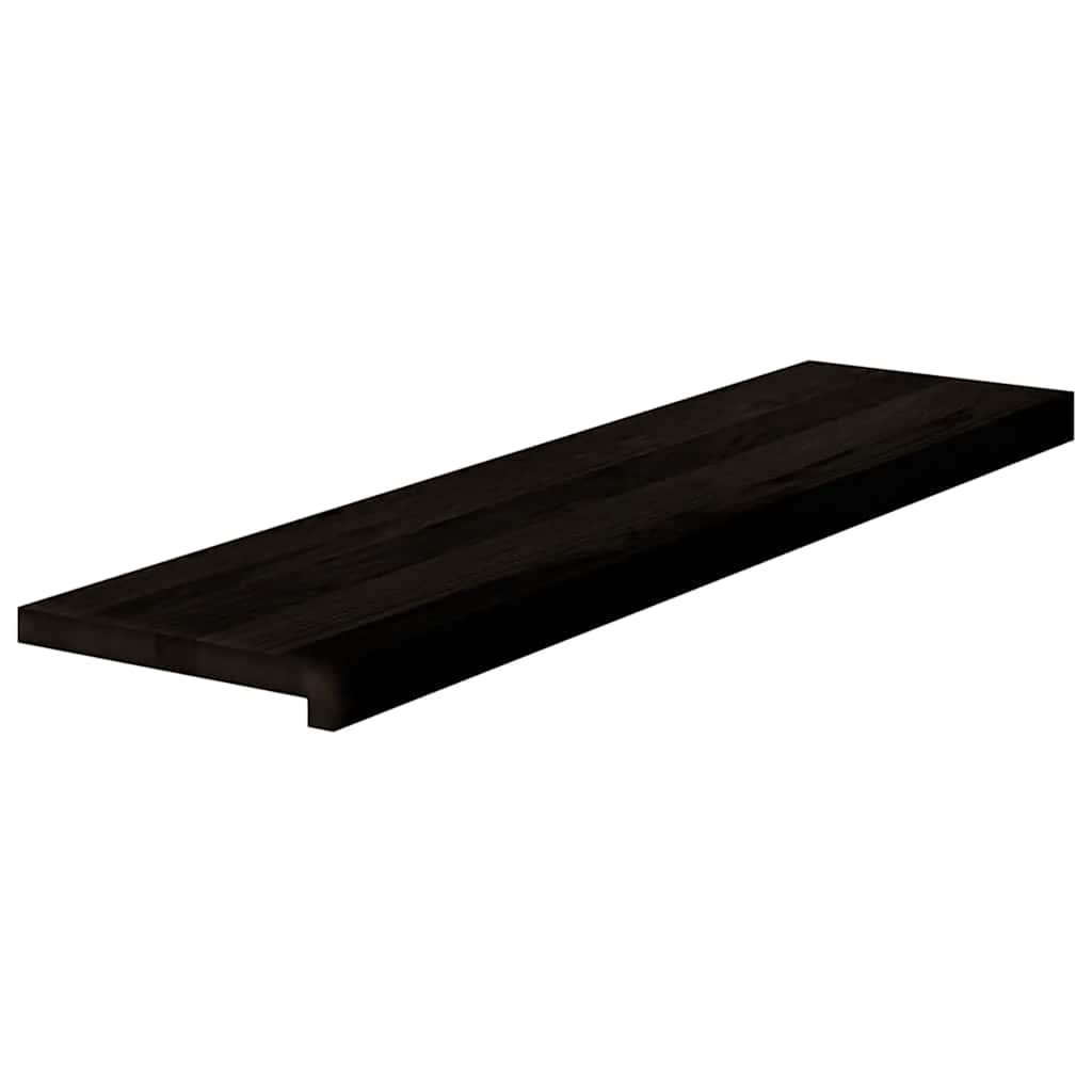 Gazišta stepenice 16 kom tamnosmeđi 100x30x2 cm masivna hrast