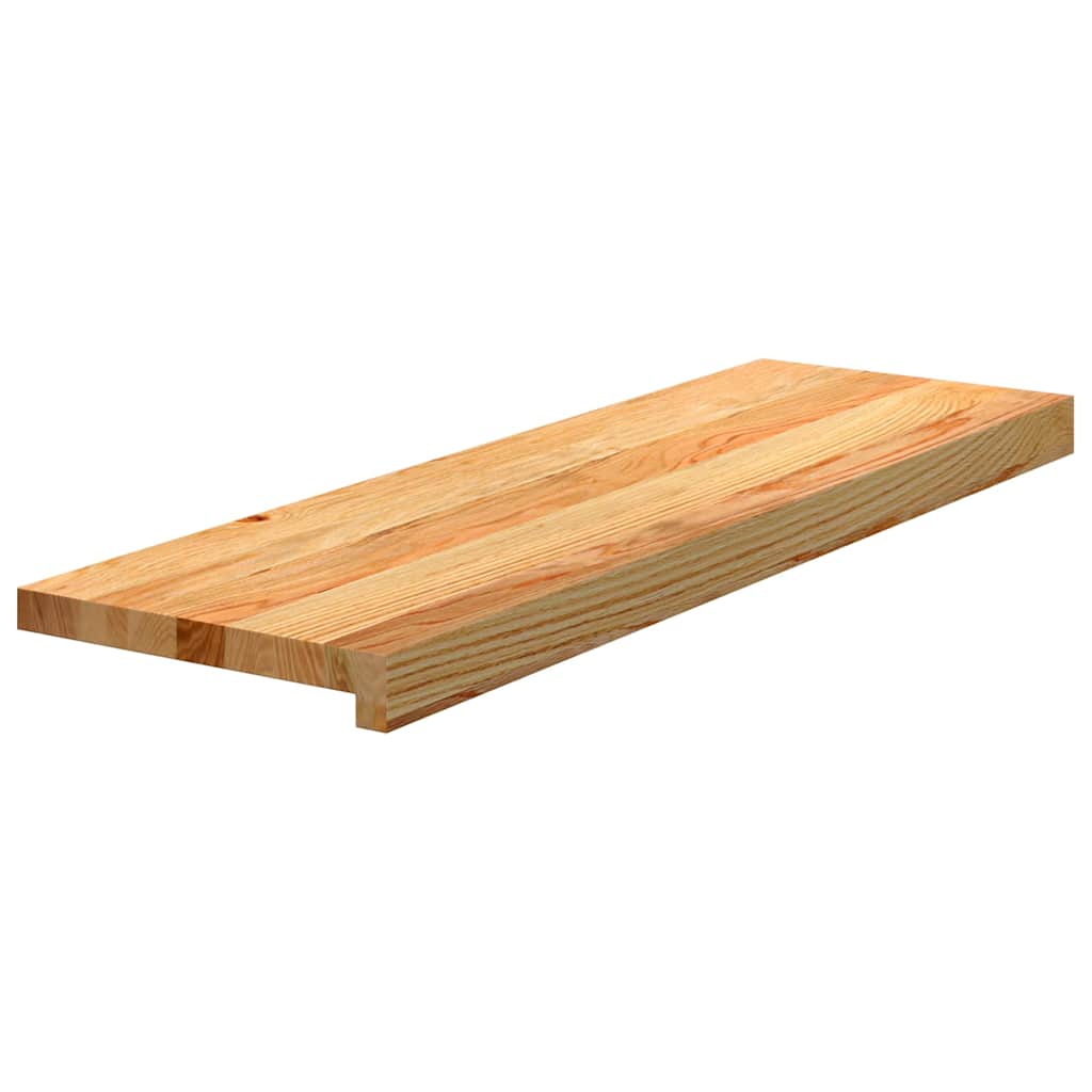Gazišta stepenice 2 kom svjetlosmeđi 80x25x2 cm masivna hrast
