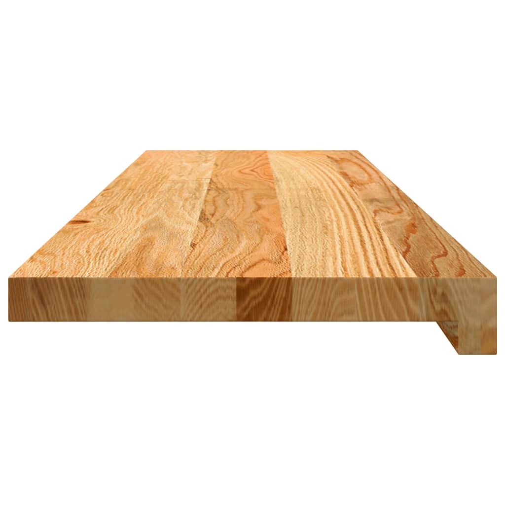 Gazišta stepenice 2 kom svjetlosmeđi 90x30x2 cm masivna hrast