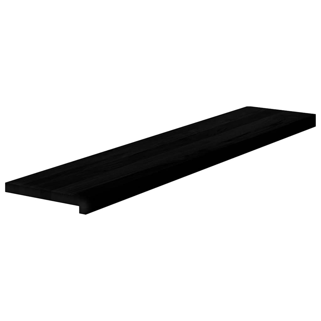 Gazišta stepenice 2 kom tamnosmeđi 120x25x2 cm masivna hrast