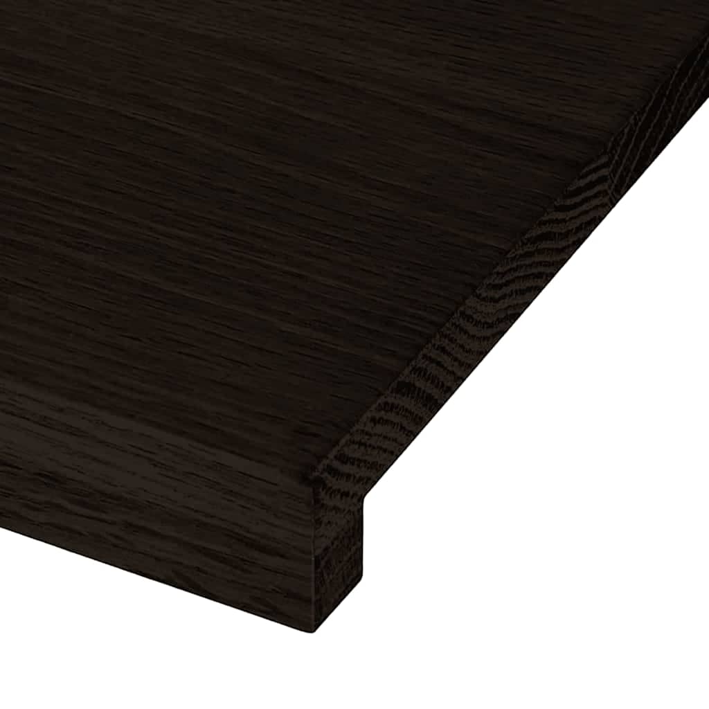Gazišta stepenice 2 kom tamnosmeđi 70x30x2 cm masivna hrast