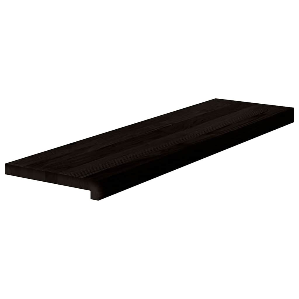 Gazišta stepenice 2 kom tamnosmeđi 90x30x2 cm masivna hrast