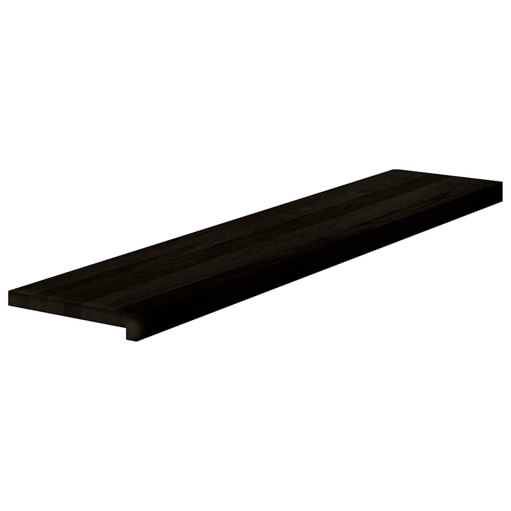 Gazišta stepenice 2 kom tamnosmeđi 120x30x2 cm masivna hrast
