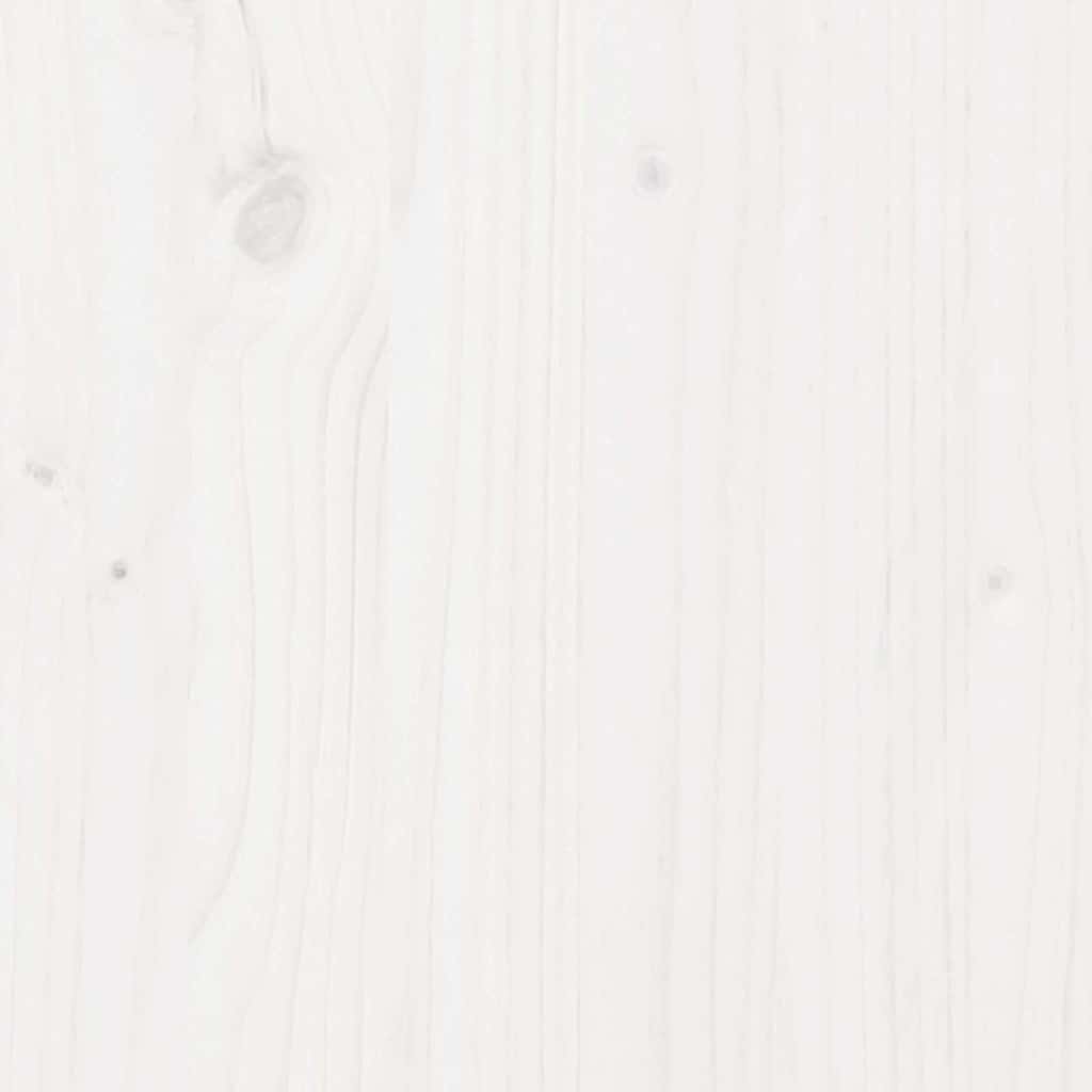 Krevet na kat sa zavjesama bijelo-crni 90 x 200 cm od borovine