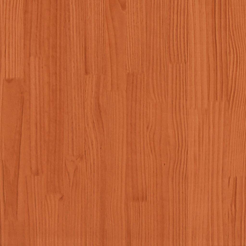 Krevet na kat sa zavjesama plavi 80x200 cm od masivne borovine
