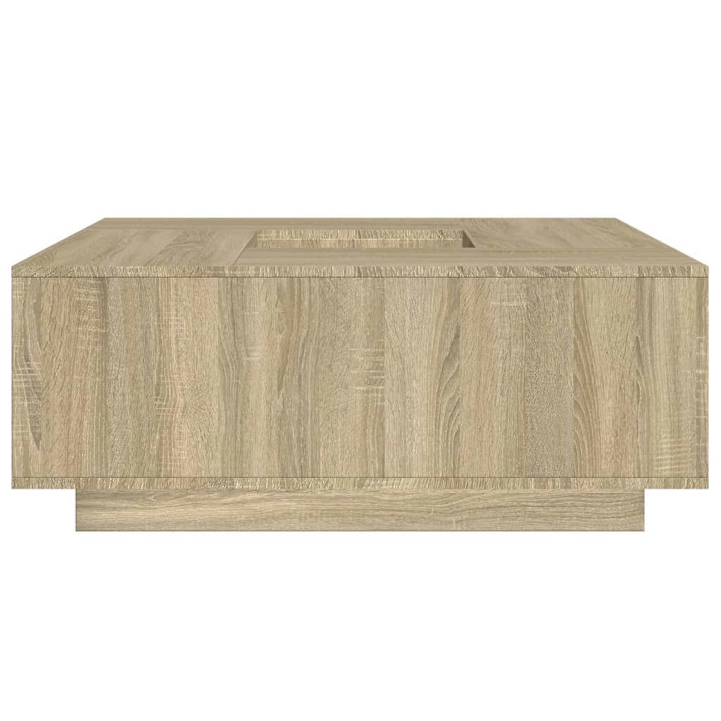 Stolić za kavu boja hrasta 100 x 100 x 40 cm konstruirano drvo