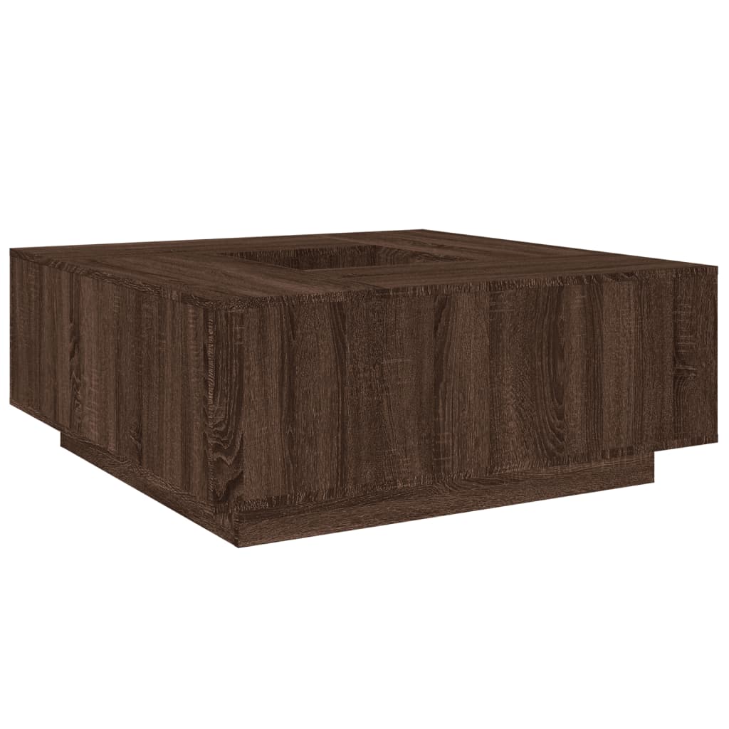 Stolić za kavu boja hrasta 100x100x40 cm konstruirano drvo