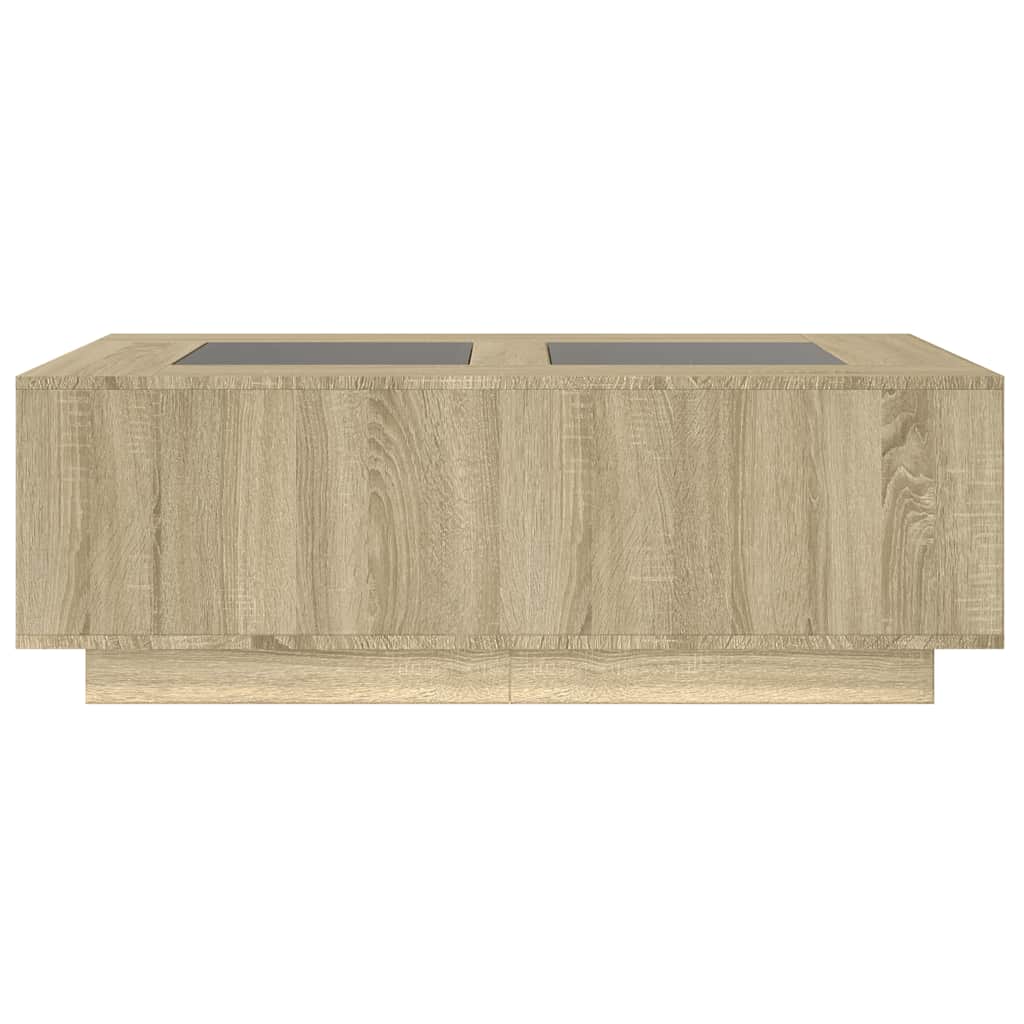 Stolić s beskonačnim LED svjetlima boja hrasta 116x69x40 cm