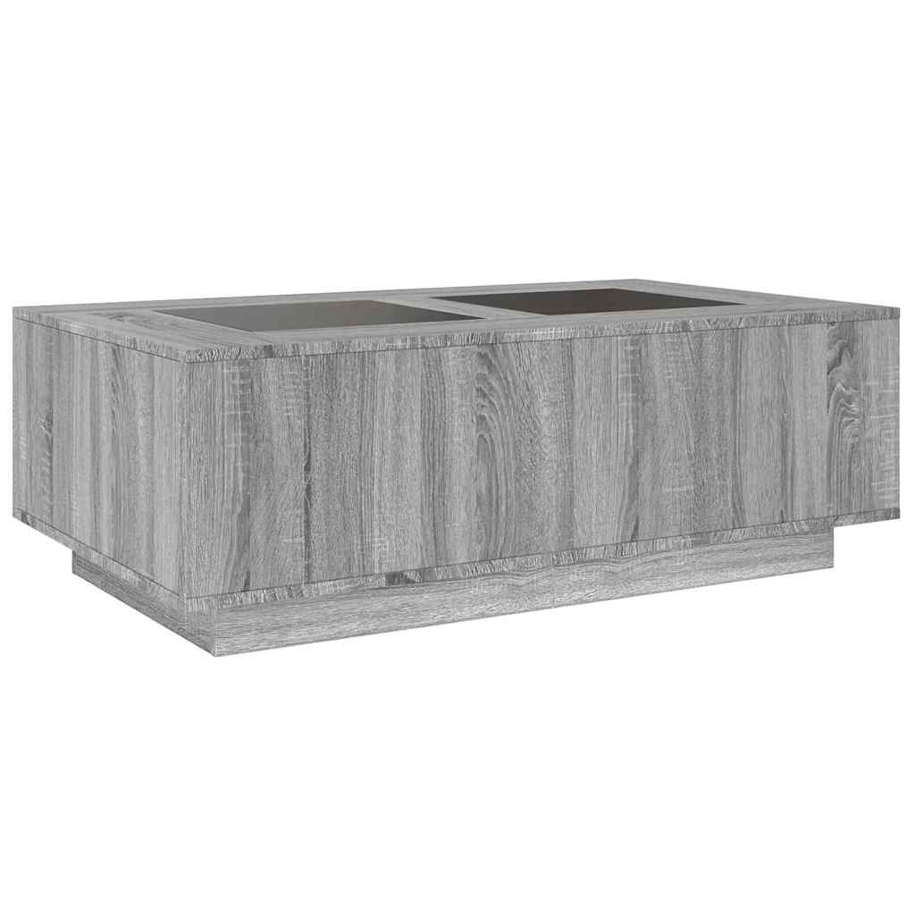 Stolić s beskonačnim LED svjetlima boja hrasta 116x69x40 cm