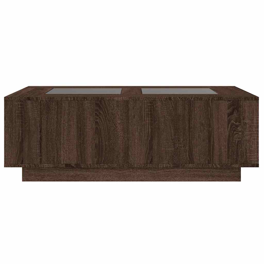 Stolić s beskonačnim LED svjetlima boja hrasta 116x69x40 cm