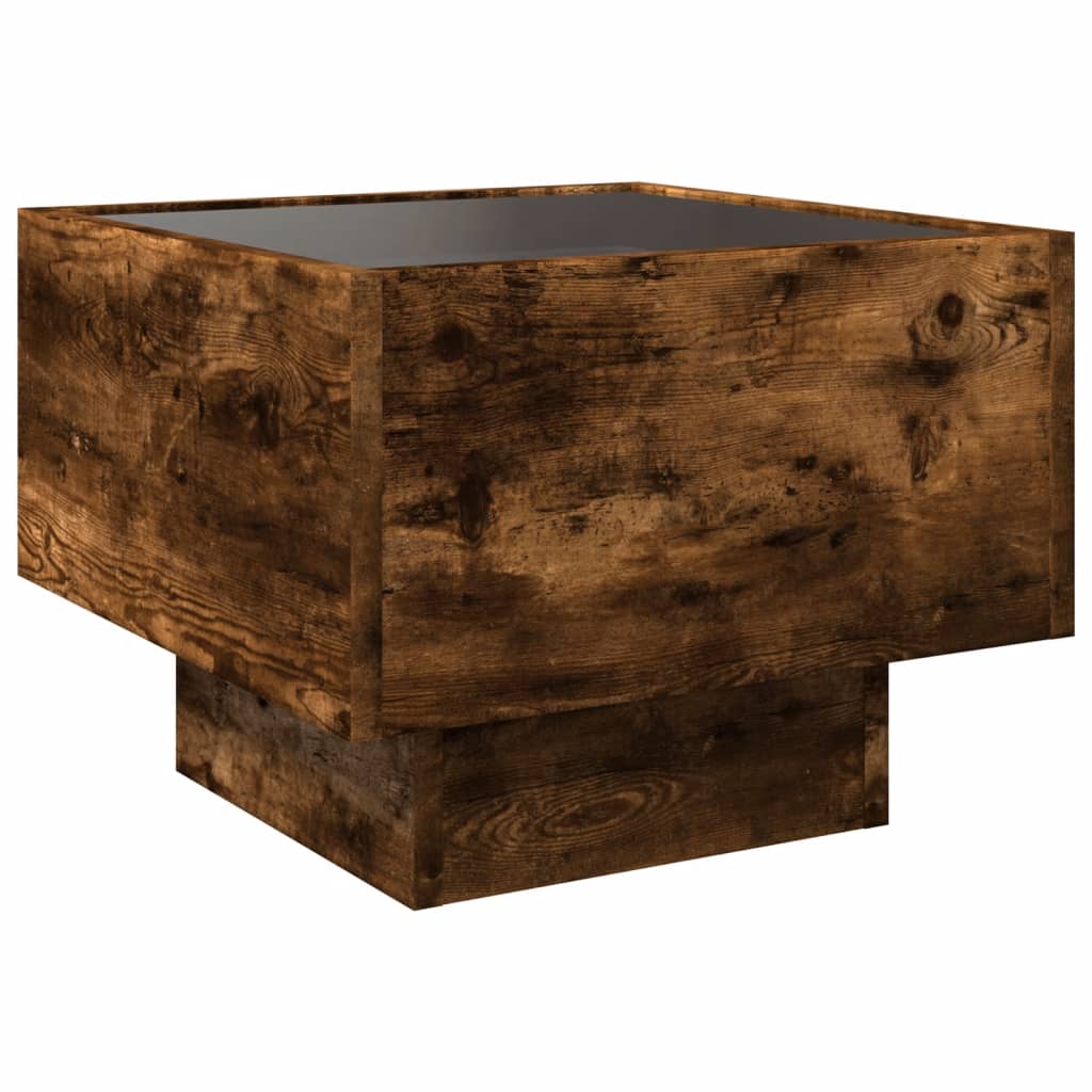 Noćni ormarić s beskonačnim LED boja hrasta 40 x 40 x 30 cm