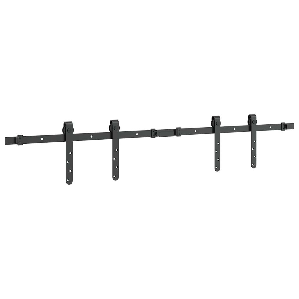 Komplet kliznih vrata ormarića 122 cm ugljični čelik