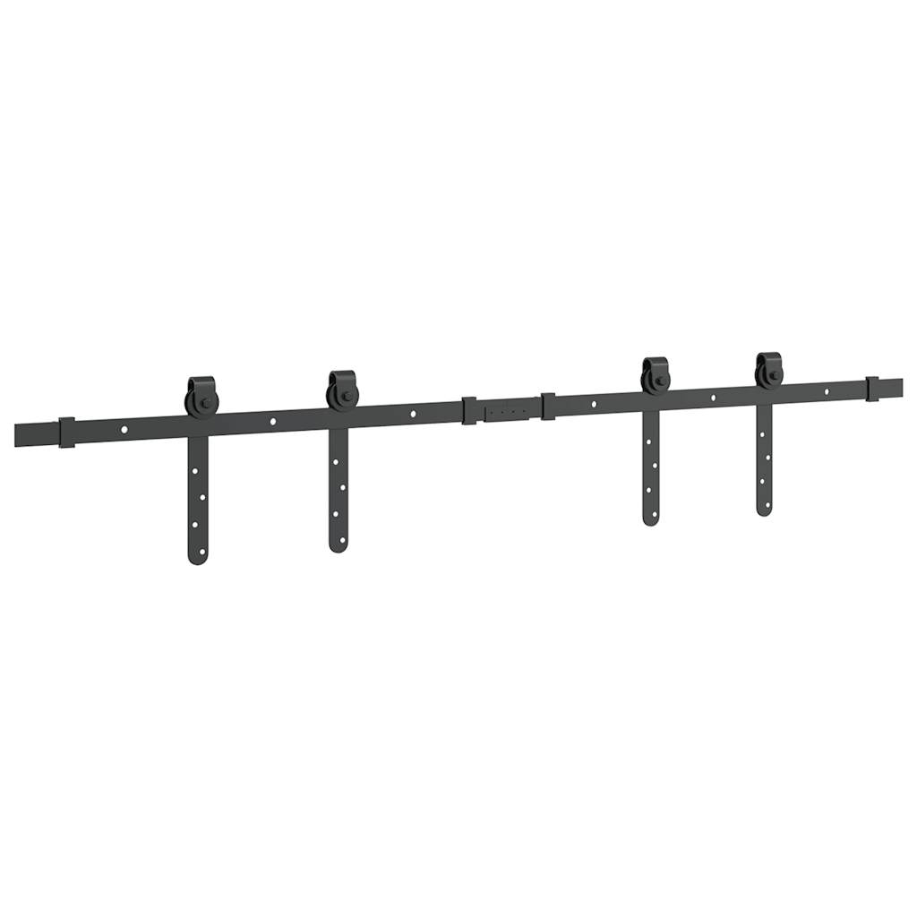 Komplet kliznih vrata ormarića 122 cm ugljični čelik