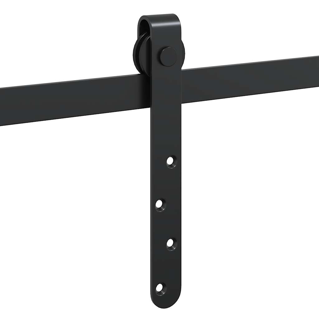 Komplet kliznih vrata ormarića 122 cm ugljični čelik