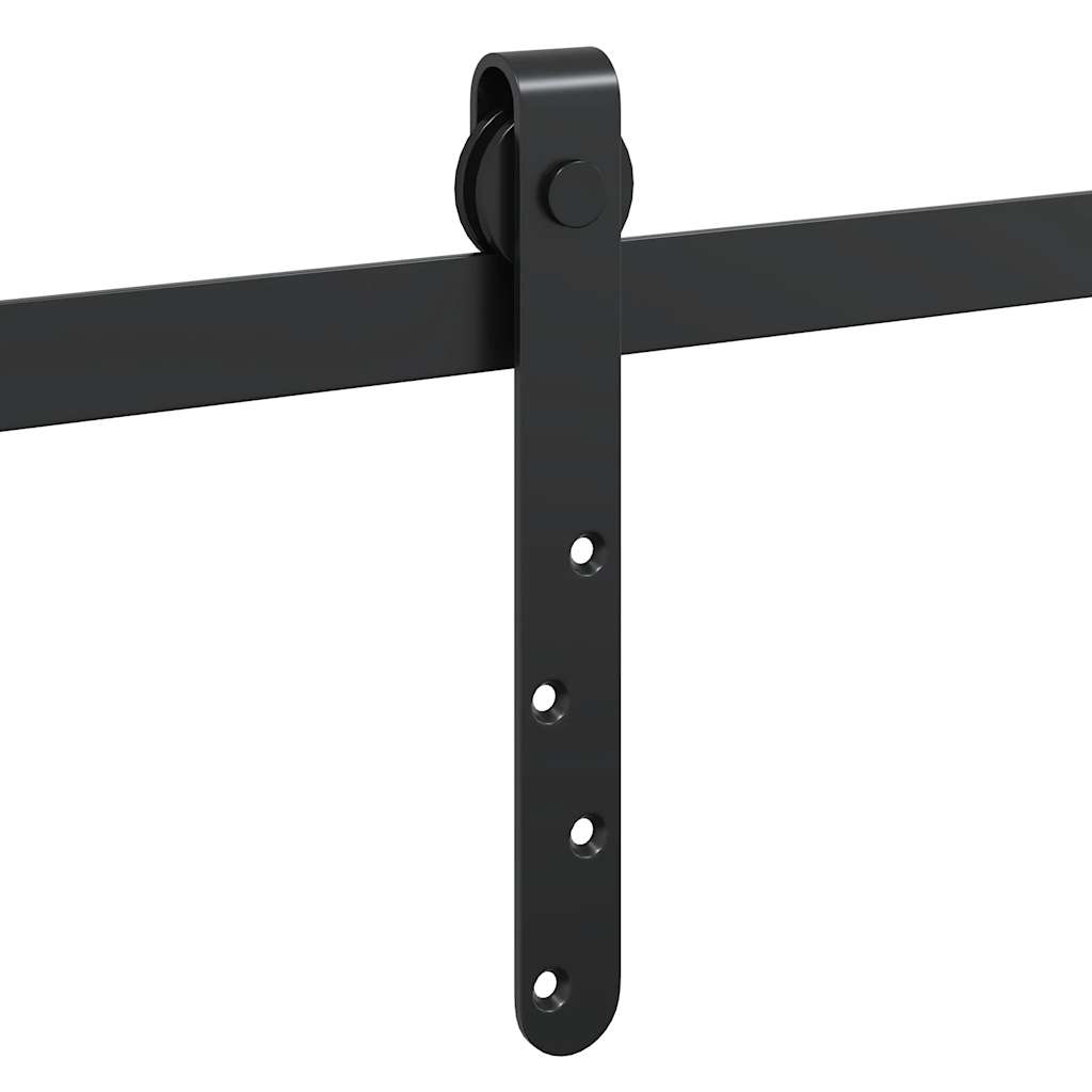 Komplet kliznih vrata ormarića 244 cm ugljični čelik