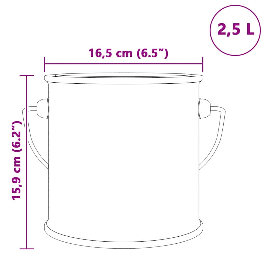 Boja za zidove Smeđa 2,5 L Zidni otisak