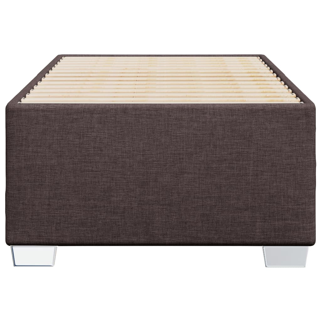 Okvir za krevet bez madraca tamnosmeđi 100x200 cm od tkanine