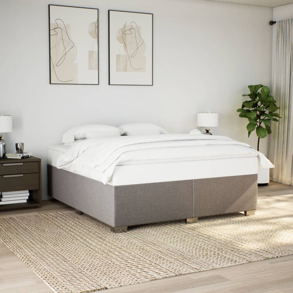 Okvir za krevet bez madraca smeđesivi 180x200 cm od tkanine
