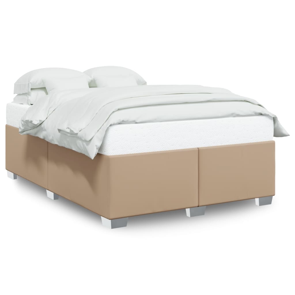 Okvir za krevet boja cappuccina 140x190 cm od umjetne kože