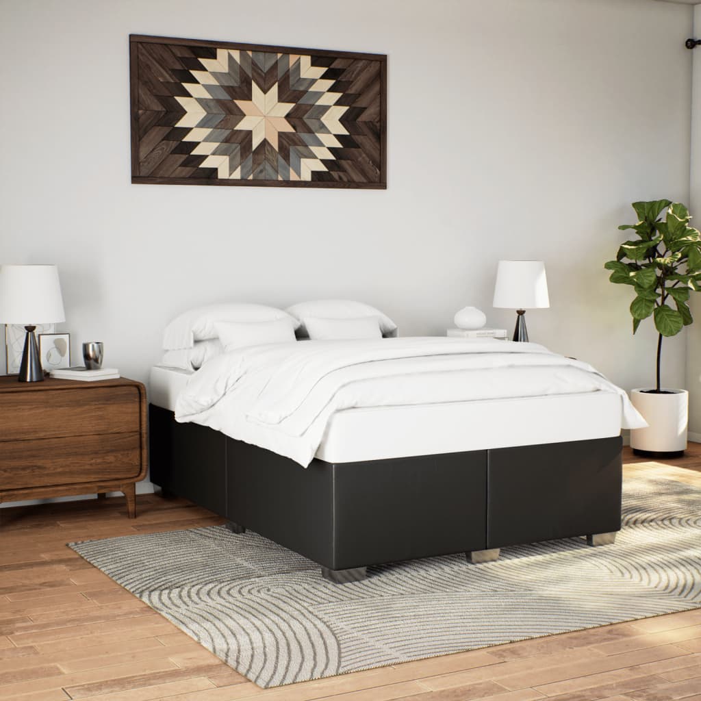Okvir za krevet crni 160x200 cm od umjetne kože