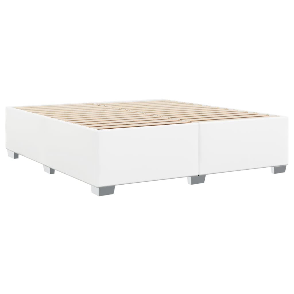 Okvir za krevet bijela 200x200 cm od umjetne kože
