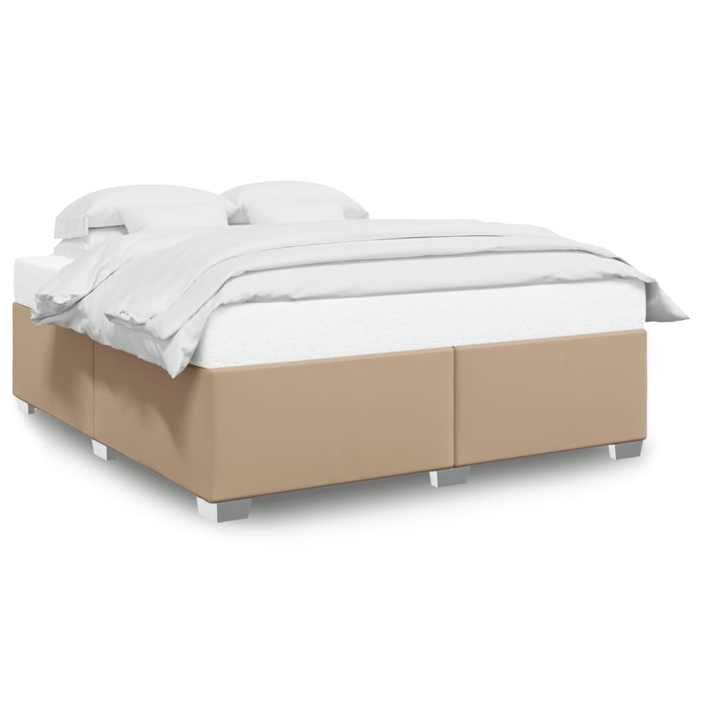 Okvir za krevet boja cappuccina 200x200 cm od umjetne kože