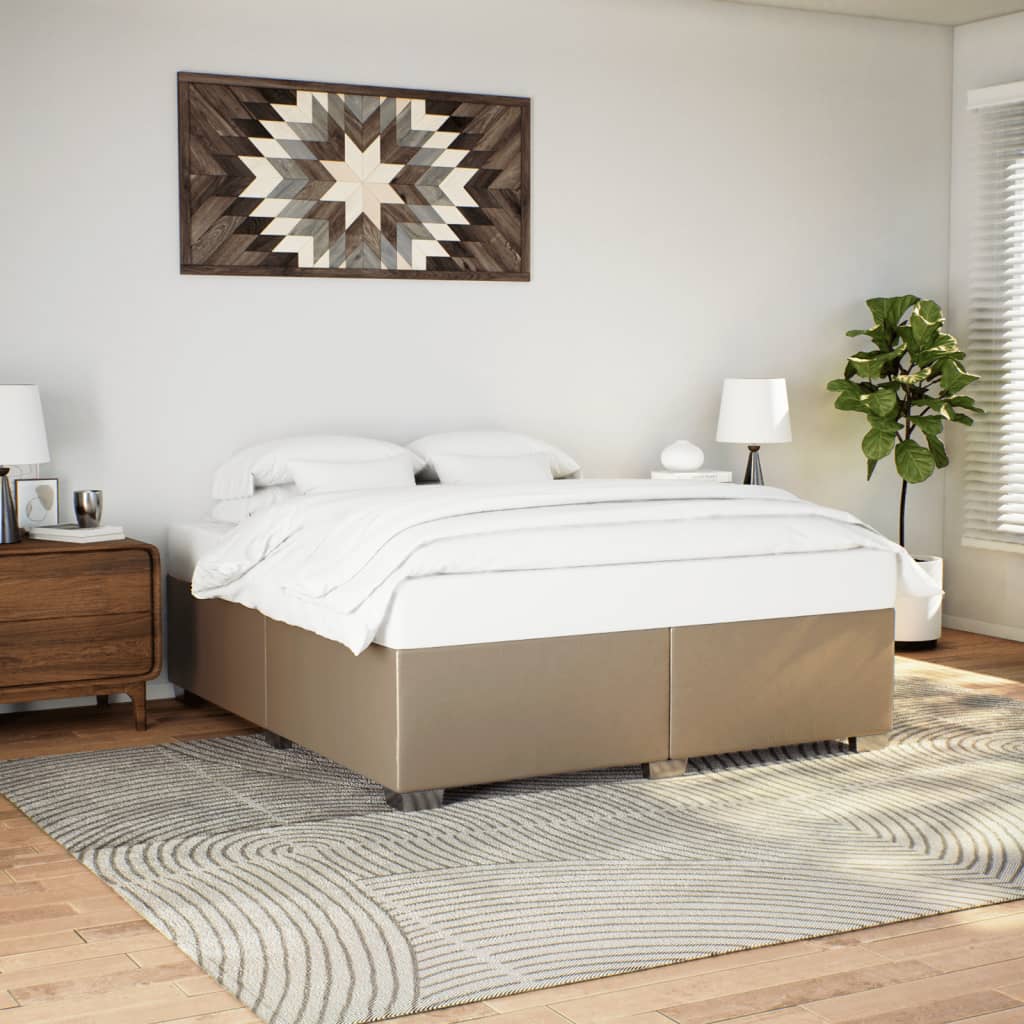 Okvir za krevet boja cappuccina 200x200 cm od umjetne kože