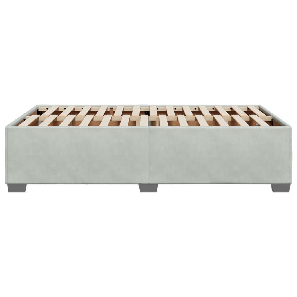 Okvir za krevet bez madraca svjetlosivi 120x190 cm baršunasti