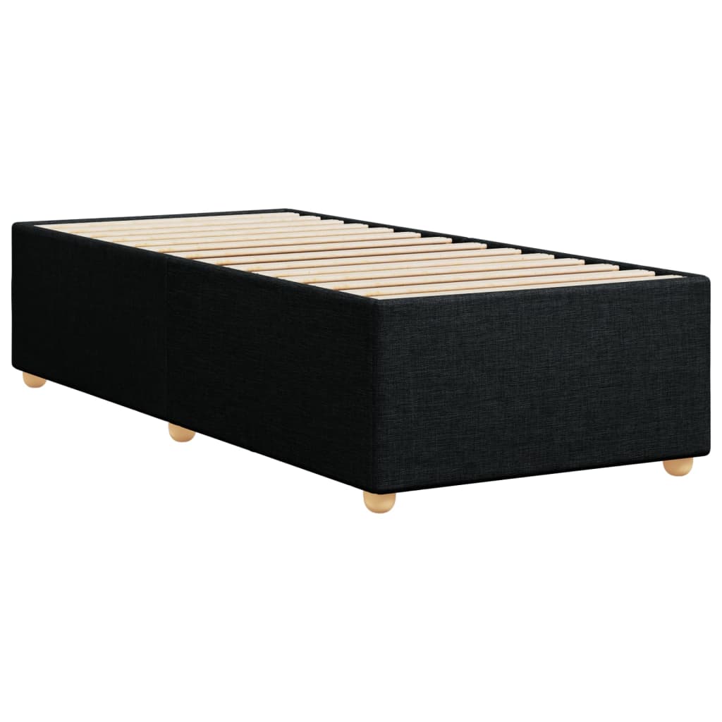 Okvir za krevet bez madraca crni 90x200cm od tkanine