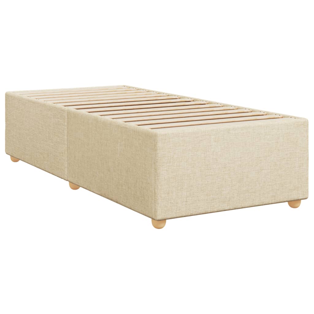 Okvir za krevet bez madraca krem 90x200cm od tkanine