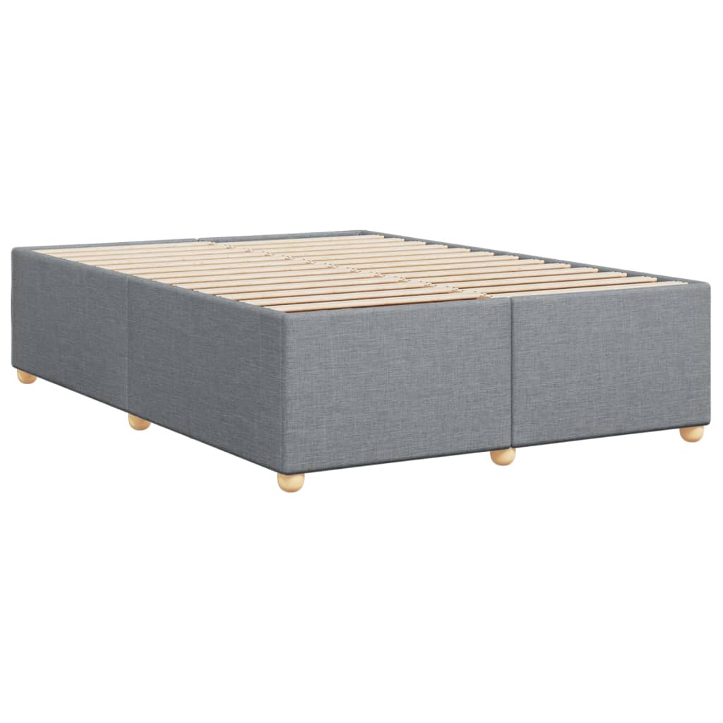 Okvir za krevet bez madraca svjetlosivi 140 x 190 cm od tkanine