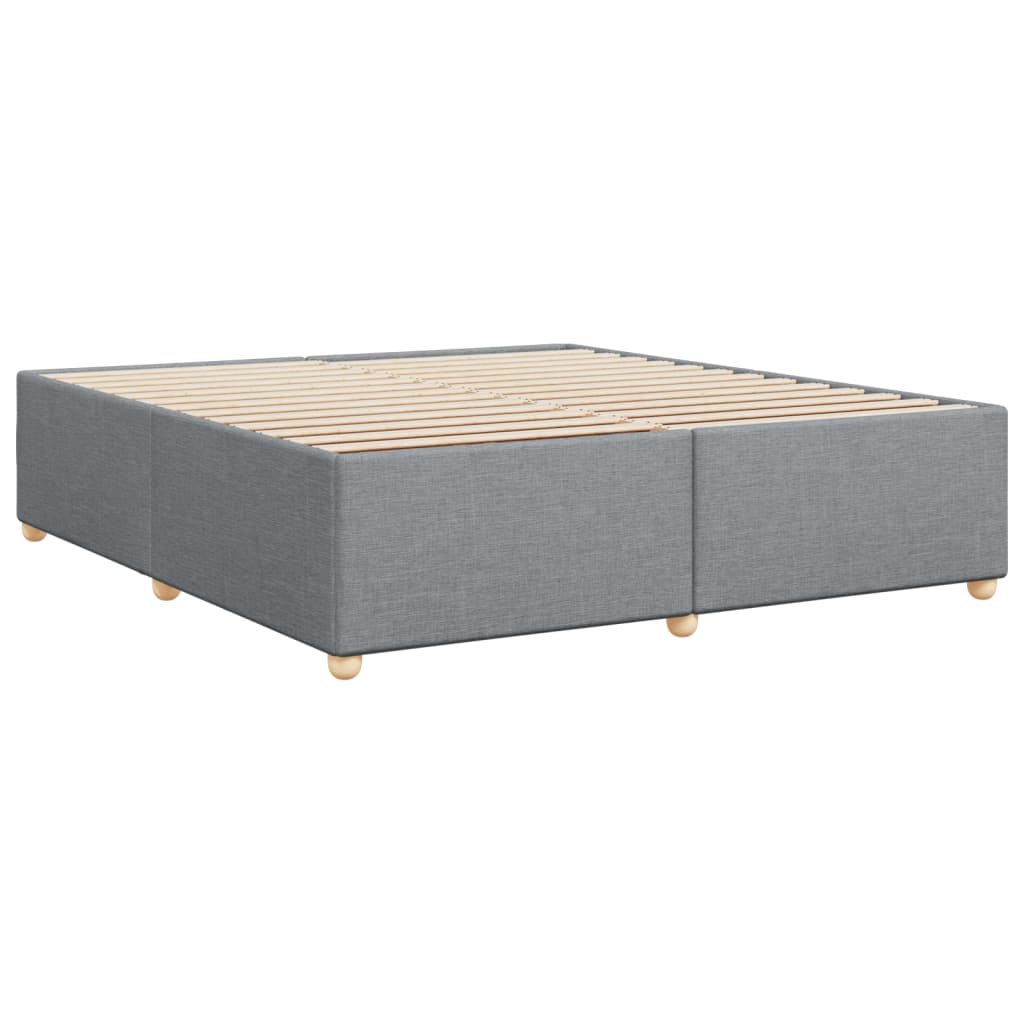 Okvir za krevet bez madraca svjetlosivi 200 x 200 cm od tkanine