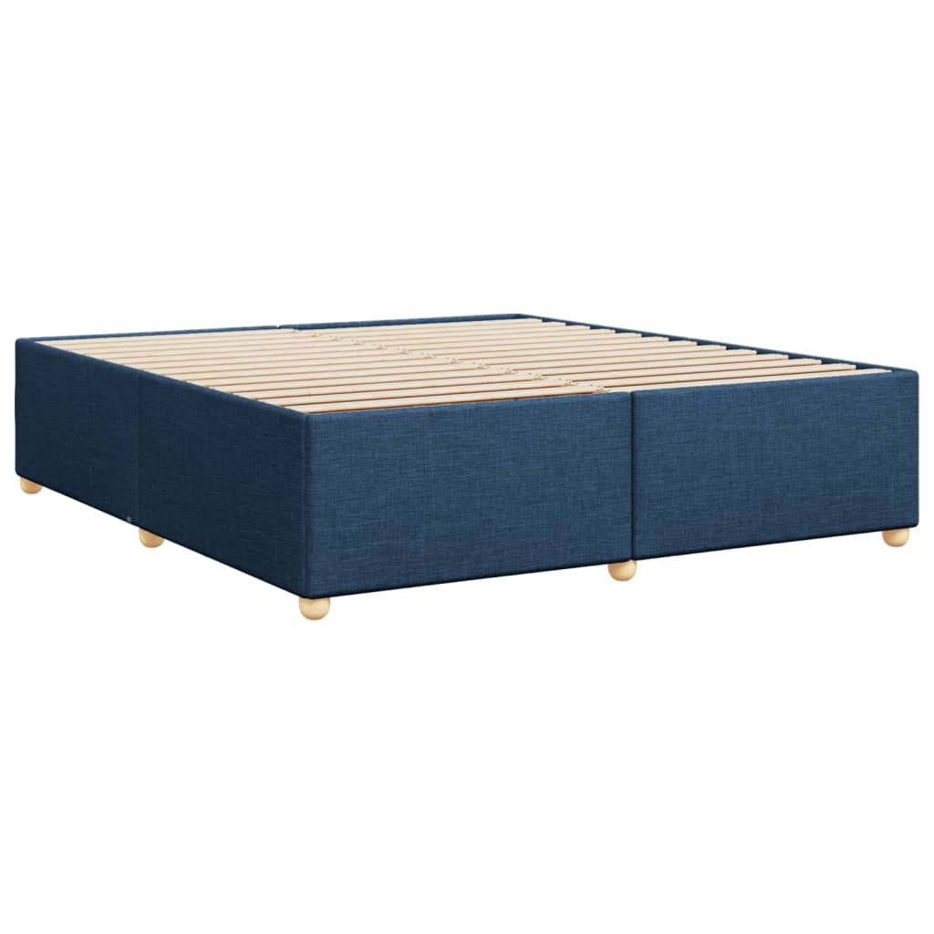 Okvir za krevet bez madraca plavi 200x200 cm od tkanine