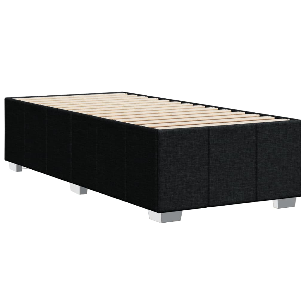 Okvir za krevet bez madraca crni 80x200cm od tkanine