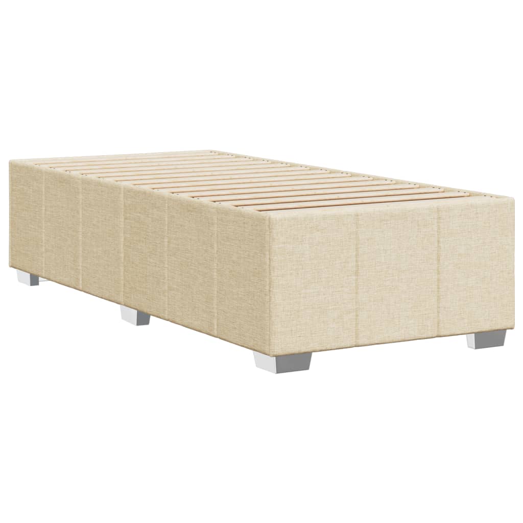 Okvir za krevet bez madraca krem 90x190cm od tkanine