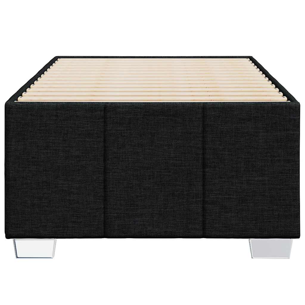 Okvir za krevet bez madraca crni 100x200 cm od tkanine