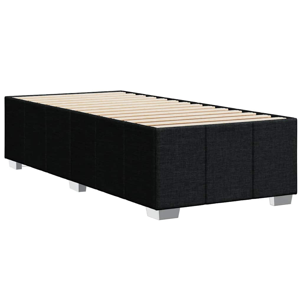 Okvir za krevet bez madraca crni 100x200 cm od tkanine