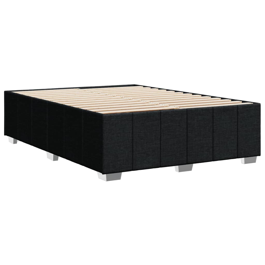 Okvir za krevet bez madraca crni 140 x 190 cm od tkanine