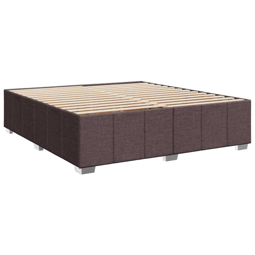 Okvir za krevet bez madraca tamnosmeđi 200x200 cm od tkanine