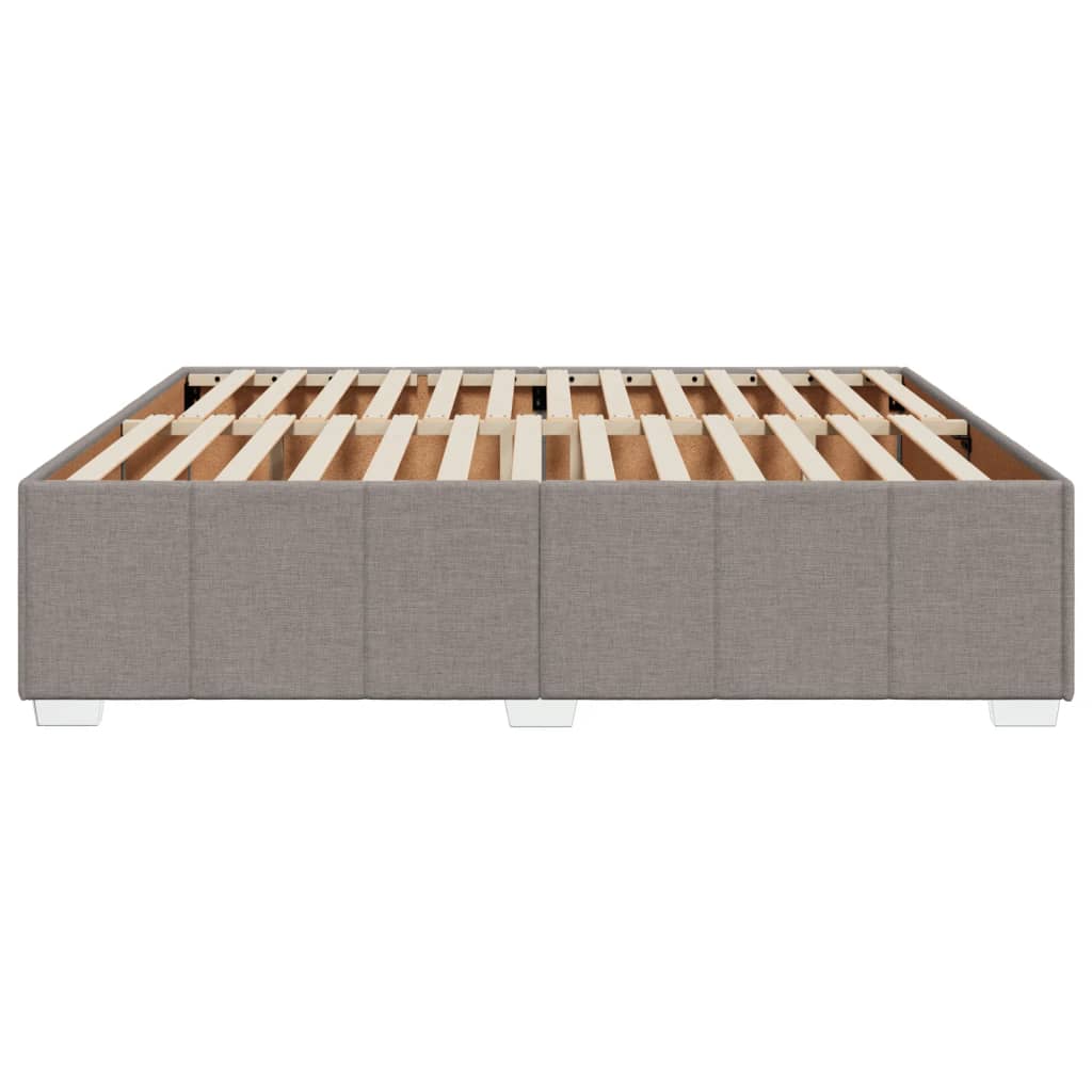 Okvir za krevet bez madraca smeđesivi 200x200 cm od tkanine