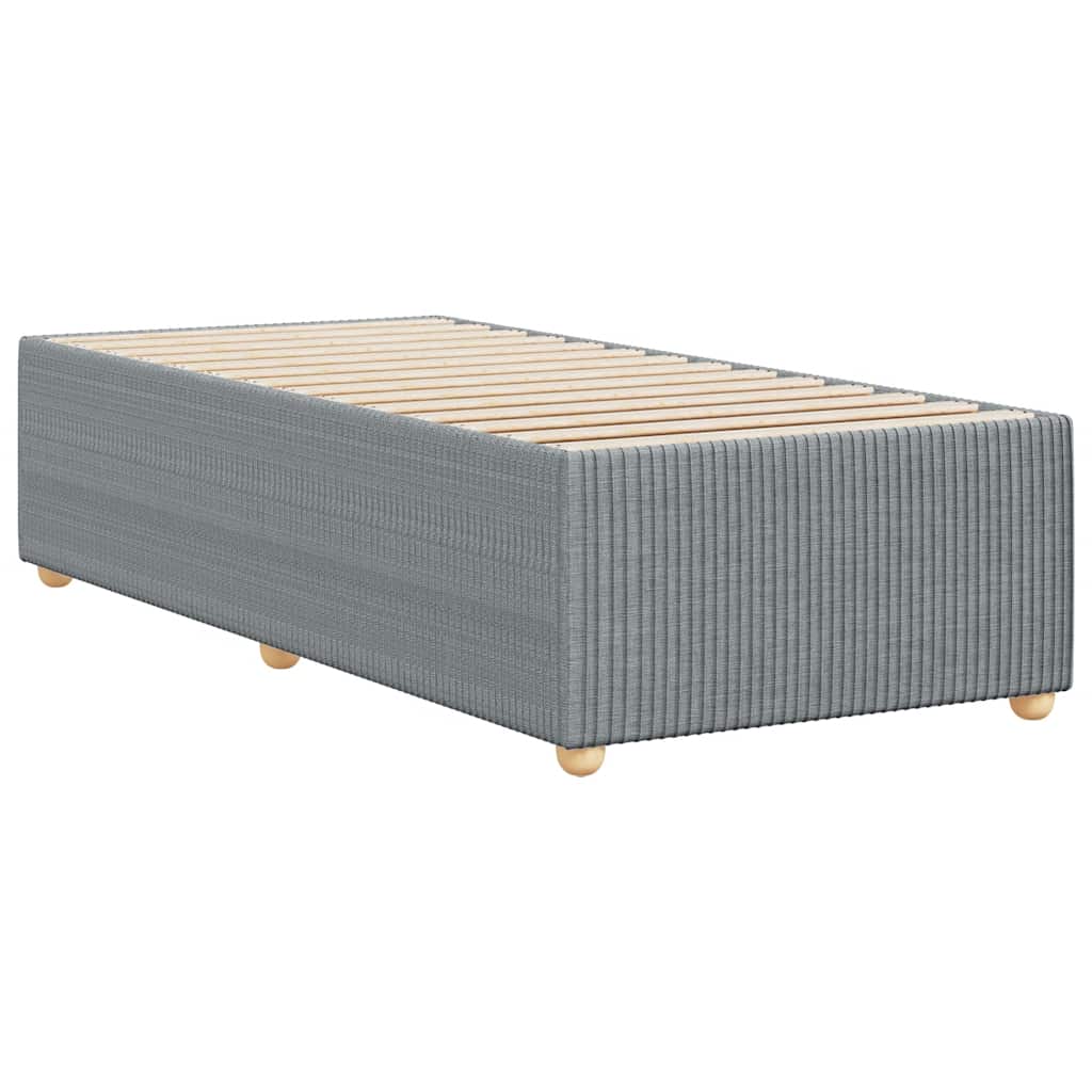 Okvir za krevet bez madraca svjetlosivi 80x200 cm od tkanine